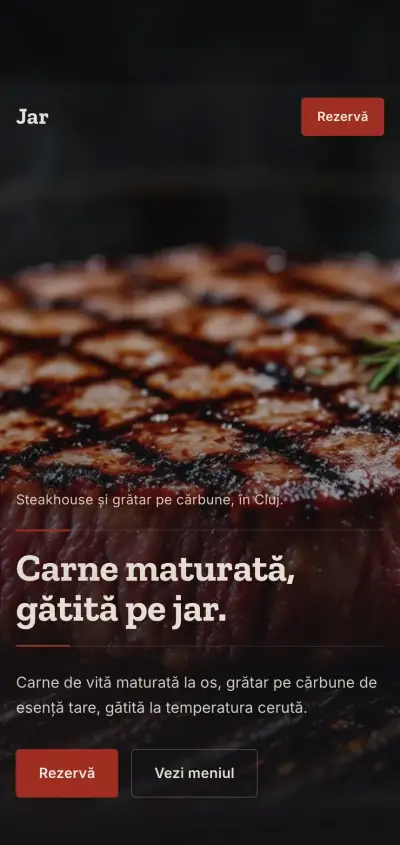 Site de steakhouse pe telefon